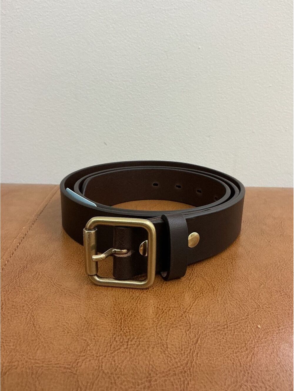 AG jeans Florence Classic brown Belt Buffed 100% Leather Made in Italy